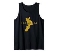Mapa de Calabria Word Art - Recuerdo de Calabria Italia Camiseta sin Mangas