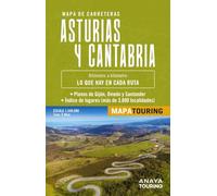 Mapa de carreteras Asturias y Cantabria (desplegable), escala 1:340.000