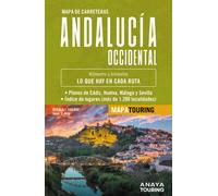 Mapa de carreteras de Andalucía occidental 1:340.000 (Mapa Touring)
