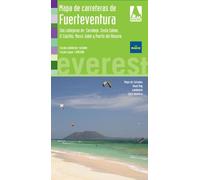 Mapa de carreteras de Fuerteventura. Con callejeros de: Corralejo, Costa Calma, El Castillo, Morro Jable y Puerto del Rosario (Mapas provinciales / serie verde)