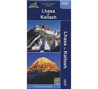 Mapa de Carreteras del Tibet CR 707 entro Lhasa i el Kailash 1: 2.400.000