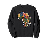 Mapa De Colores África Países Continente Geografía Sudadera
