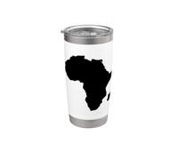 Mapa de Continente África Vaso térmico de acero inoxidable de doble pared