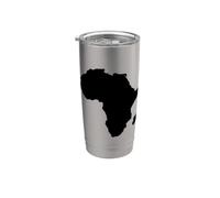 Mapa de Continente África Vaso térmico de acero inoxidable de doble pared