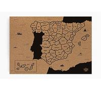 Mapa de corcho de España, 40x60cm (Negro)