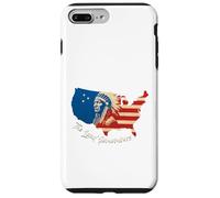 Mapa de Estados Unidos con Jefe Nativo Americano Carcasa para iPhone 7 Plus/8 Plus