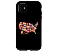 Mapa de Estados Unidos de América: Coleccionable para Hombres y Mujeres Carcasa para iPhone 11