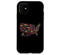 Mapa de Estados Unidos de América: Coleccionable para Hombres y Mujeres Carcasa para iPhone 11