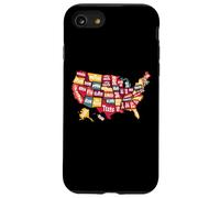 Mapa de Estados Unidos de América: Coleccionable para Hombres y Mujeres Carcasa para iPhone SE (2020) / 7/8