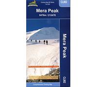 mapa de excursion: Mera Peak climbing map 1:40.000