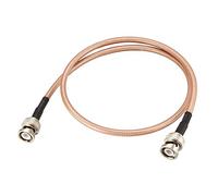 mapa de fuente BNC macho a BNC macho cable coaxial RG400 baja pérdida RF cable coaxial 50 ohmios 0.6M/2Ft