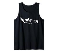 Mapa de Indonesia: Diseño icónico del archipiélago Camiseta sin Mangas