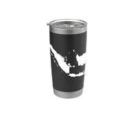 Mapa de Indonesia: Diseño icónico del archipiélago Vaso térmico de acero inoxidable de doble pared