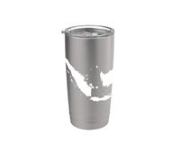 Mapa de Indonesia: Diseño icónico del archipiélago Vaso térmico de acero inoxidable de doble pared