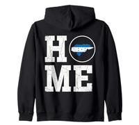 Mapa de Inicio de Honduras Vintage Envejecido Sudadera con Capucha