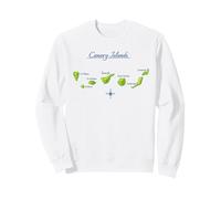 Mapa de Islas Canarias Tenerife Gran Canaria La Gomera Lanzarote Sudadera
