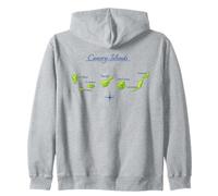 Mapa de Islas Canarias Tenerife Gran Canaria La Gomera Lanzarote Sudadera con Capucha