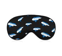 Mapa de la bandera de Honduras Máscara para dormir con los ojos vendados Cubierta linda para sombra de ojos con correa ajustable para mujeres Hombres Noche