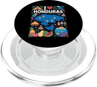 Mapa de la Bandera de I Love Honduras PopSockets PopGrip para MagSafe
