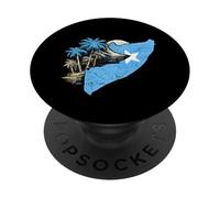 Mapa de la Bandera de Somalia diseño de Orgullo de Isla PopSockets PopGrip Adhesivo