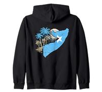 Mapa de la Bandera de Somalia diseño de Orgullo de Isla Sudadera con Capucha