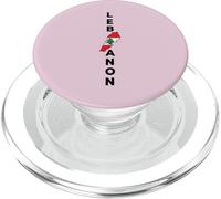 Mapa de la Bandera del Líbano, Beirut, Cedro, diseño de Patrimonio libanés PopSockets PopGrip para MagSafe