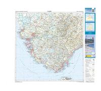 Mapa de la provincia de Cádiz (incluye Ceuta) a escala 1:200.000. Proyección UTM. Incluye sombreado de relieve. Dimensiones: 75 x 90 cm.