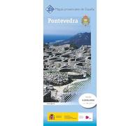 Mapa de la provincia de Pontevedra a escala 1:200.000. Proyección UTM. Incluye sombreado de relieve. Dimensiones: 75 x 70 cm.