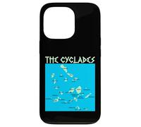 Mapa de Las Islas Cícladas griegas Adecuado para Hombres y Mujeres. Carcasa para iPhone 13 Pro