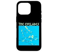 Mapa de Las Islas Cícladas griegas Adecuado para Hombres y Mujeres. Carcasa para iPhone 16 Pro
