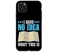 Mapa de Papel Retro con Texto en inglés I Have No Idea What This Is Funny Saying Carcasa para iPhone 11 Pro MAX