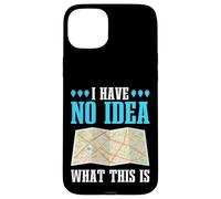 Mapa de Papel Retro con Texto en inglés I Have No Idea What This Is Funny Saying Carcasa para iPhone 15 Plus
