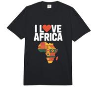 Mapa de Patrones étnicos Vibrantes I Love Africa Comfort Colors Adult Heavyweight T-Shirt