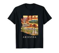 Mapa de raíces de Arizonan - Recuerdo del Gran Cañón Sedona Arizona Camiseta