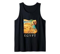 Mapa de raíces egipcias - Pirámides de El Cairo Giza Egipto Souvenir Camiseta sin Mangas