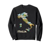 Mapa de raíces Italianas - Roma Venecia Milán Toscana Italia Souvenir Sudadera