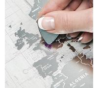 Mapa de rascar inspirado en los mapas de aviación