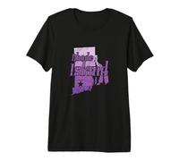Mapa de Rhode Island USA Camiseta Premium