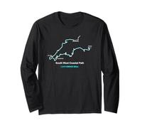 Mapa de Ruta de South West Coast Path Trail en Inglaterra Manga Larga