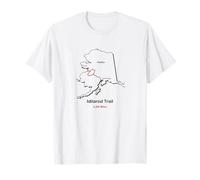 Mapa de Ruta del Camino Histórico Nacional de Iditarod Camiseta
