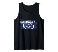 Mapa de Scranton The Electric City, Pensilvania, PA Souvenir Camiseta sin Mangas