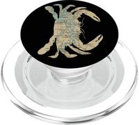 Mapa de Silueta de Cangrejo del Estado de Washington de Puget Sound PopSockets PopGrip para MagSafe