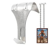 Mapa de Sourcing 6pcs Clip Para Soporte Espejo Metálico - Ganchos Pegajosos Extra Fuertes Almohadillas Pegajosas Para Imágenes Colgantes | Kit Hardware De Espejo Con Tornillos De Grandes Dimensiones