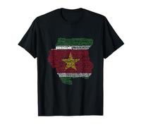 Mapa de Surinam, Bandera de Surinam, Surinam en idiomas del mundo Camiseta