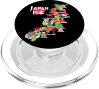 Mapa de Viaje de la Bandera de Japón Orgullo japonés Okinawa Tokio Love PopSockets PopGrip para MagSafe