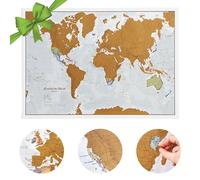 Mapa de viaje Scratch the World® - Póster de mapa del mundo para rascar - A2-59 x 42 cm - Maps International - 50 años + de fabricación de mapas