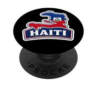 Mapa del Día de la Bandera de Haití Calebración Orgullo Patriota Haitiano Orgullo PopSockets PopGrip Adhesivo