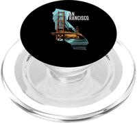 Mapa del Estado de California Puente Golden Gate de San Francisco PopSockets PopGrip para MagSafe