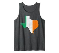 Mapa del estado de Texas, bandera irlandesa, día de San Camiseta sin Mangas