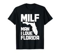 Mapa del Estado Divertido de M.I.L.F. Man I Love Florida Pride Vintage Camiseta